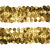 Тесьма с пайетками D16, шир. 30 мм/уп. 25+/-1 м, цвет золото - купить в Великом Новгороде. Цена: 1 087.39 руб.