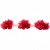 Тесьма плетеная "Рюш", упак. 9,14 м, цвет красный - купить в Великом Новгороде. Цена: 46.82 руб.