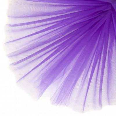 Фатин матовый 16-85, 12 гр/м2, шир.300см, цвет фиолетовый - купить в Великом Новгороде. Цена 96.31 руб.