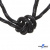 Шнурки #3-10, круглые с наполнителем 130 см, светоотражающие, цв.-чёрный - купить в Великом Новгороде. Цена: 75.38 руб.