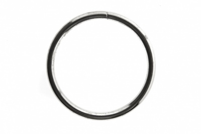 Кольцо металлическое №40 мм, цв.-никель - купить в Великом Новгороде. Цена: 4.45 руб.