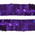 Тесьма с пайетками 12, шир. 20 мм/уп. 25+/-1 м, цвет фиолет - купить в Великом Новгороде. Цена: 778.19 руб.