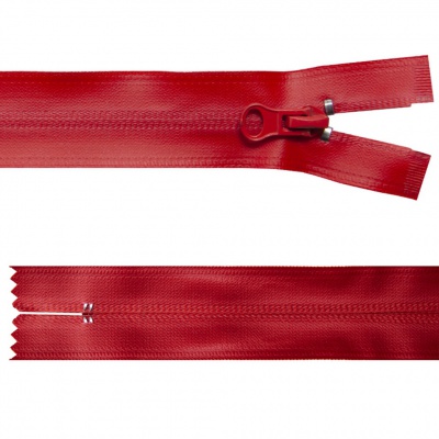 Молния водонепроницаемая PVC Т-7, 20 см, неразъемная, цвет (820)-красный - купить в Великом Новгороде. Цена: 21.56 руб.