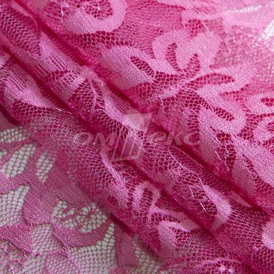 Кружевное полотно стрейч XD-WINE, 100 гр/м2, шир.150см, цвет розовый - купить в Великом Новгороде. Цена 1 851.10 руб.