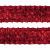 Тесьма с пайетками 3, шир. 35 мм/уп. 25+/-1 м, цвет красный - купить в Великом Новгороде. Цена: 1 308.30 руб.