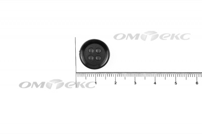 51400/15 мм (4 пр) черные пуговицы - купить в Великом Новгороде. Цена: 0.67 руб.
