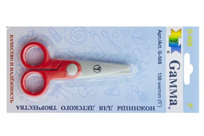 Ножницы G-508 детские 130 мм - купить в Великом Новгороде. Цена: 118.32 руб.