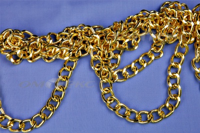 Цепь металл декоративная №11 (17*13) золото (10+/-1 м)  - купить в Великом Новгороде. Цена: 1 341.87 руб.