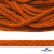 Шнур плетеный d-6 мм, 70% хлопок 30% полиэстер, уп.90+/-1 м, цв.1066-апельсин - купить в Великом Новгороде. Цена: 588 руб.