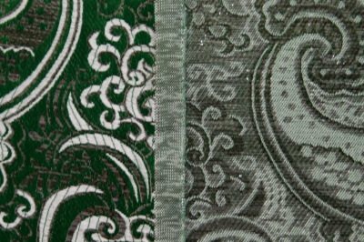 Ткань костюмная жаккард, 135 гр/м2, шир.150см, цвет зелёный№4 - купить в Великом Новгороде. Цена 441.94 руб.