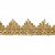 Тесьма металлизированная 0384-0240, шир. 40 мм/уп. 25+/-1 м, цвет золото - купить в Великом Новгороде. Цена: 490.74 руб.