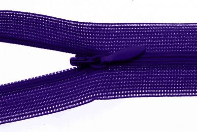 Молния потайная Т3 866, 50 см, капрон, цвет фиолетовый - купить в Великом Новгороде. Цена: 8.62 руб.