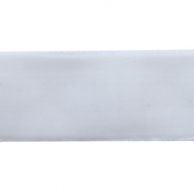 Лента бархатная нейлон, шир.25 мм, (упак. 45,7м), цв.01-белый - купить в Великом Новгороде. Цена: 981.09 руб.