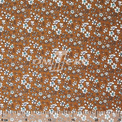 Плательная ткань "Фламенко" 11.1, 80 гр/м2, шир.150 см, принт растительный - купить в Великом Новгороде. Цена 239.03 руб.