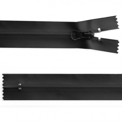 Молния водонепроницаемая PVC Т-7, 20 см, неразъемная, цвет чёрный - купить в Великом Новгороде. Цена: 21.56 руб.