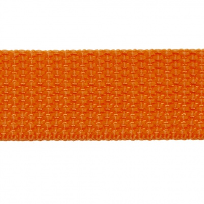 Стропа текстильная, шир. 25 мм (в нам. 50+/-1 ярд), цвет оранжевый - купить в Великом Новгороде. Цена: 409.94 руб.