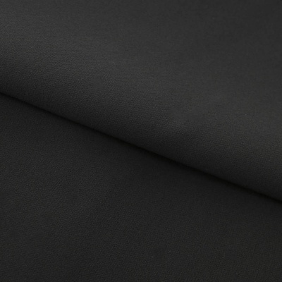 Костюмная ткань "Элис", 220 гр/м2, шир.150 см, цвет чёрный - купить в Великом Новгороде. Цена 308 руб.