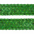 Тесьма с пайетками D4, шир. 35 мм/уп. 25+/-1 м, цвет зелёный - купить в Великом Новгороде. Цена: 1 308.30 руб.