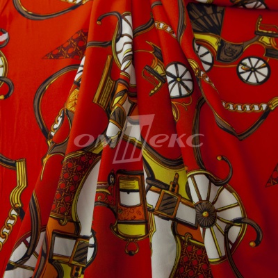Плательная ткань "Фламенко" 16.1, 80 гр/м2, шир.150 см, принт этнический - купить в Великом Новгороде. Цена 241.49 руб.