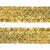 Тесьма с пайетками D16, шир. 35 мм/уп. 25+/-1 м, цвет золото - купить в Великом Новгороде. Цена: 1 281.60 руб.
