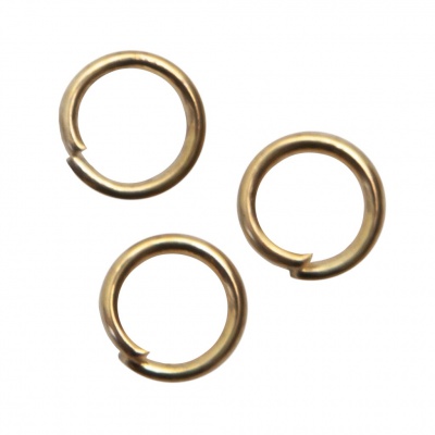Кольцо  соединительное для бижутерии 5 мм, цв.-золото - купить в Великом Новгороде. Цена: 0.44 руб.