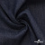 Ткань костюмная "Джинс" с начесом, 320 г/м2, 80% хлопок 20%полиэстер, шир. 160 см, т.синий - купить в Великом Новгороде. Цена 492.24 руб.