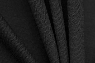 Трикотаж "Grange" BLACK 1# (2,38м/кг), 280 гр/м2, шир.150 см, цвет чёрно-серый - купить в Великом Новгороде. Цена 861.22 руб.