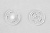 Кнопки пришивные пластиковые 13 мм, блистер 24шт, цв.-прозрачные - купить в Великом Новгороде. Цена: 62.27 руб.