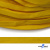 Шнур плетеный (плоский) d-12 мм, (уп.90+/-1м), 100% полиэстер, цв.269 - жёлтый - купить в Великом Новгороде. Цена: 8.62 руб.