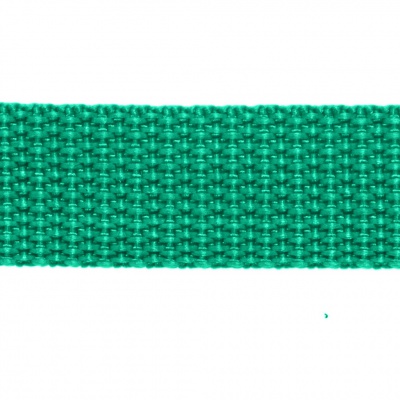 Стропа текстильная, шир. 25 мм (в нам. 50+/-1 ярд), цвет яр.зелёный - купить в Великом Новгороде. Цена: 397.52 руб.