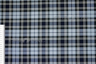 Ткань костюмная клетка Т7274 2004, 220 гр/м2, шир.150см, цвет т.синий/гол/бел - купить в Великом Новгороде. Цена 