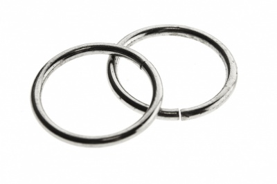 Кольцо металлическое d-15 мм, цв.-никель - купить в Великом Новгороде. Цена: 2.48 руб.