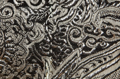 Ткань костюмная жаккард №11, 140 гр/м2, шир.150см, цвет тем.серебро - купить в Великом Новгороде. Цена 383.29 руб.