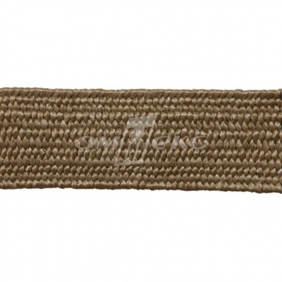 Тесьма отделочная полипропиленовая плетеная эластичная #2, шир. 40мм, цв.- соломенный - купить в Великом Новгороде. Цена: 50.99 руб.