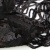 Трикотажное полотно с пайетками, шир.130 см, #311-бахрома чёрная - купить в Великом Новгороде. Цена 1 183.35 руб.
