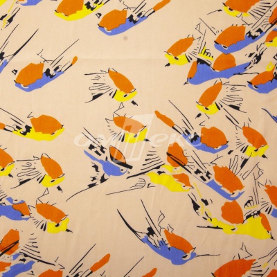 Плательная ткань "Софи" 14.1, 75 гр/м2, шир.150 см, принт птицы - купить в Великом Новгороде. Цена 241.49 руб.