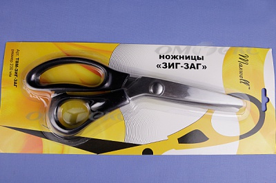 Ножницы ЗИГ-ЗАГ "MAXWELL" 230 мм - купить в Великом Новгороде. Цена: 1 041.25 руб.