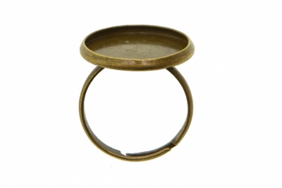Заготовка для рукоделия металлическая фигурная для кольца 15мм - купить в Великом Новгороде. Цена: 7.44 руб.