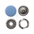 Кнопка рубашечная (закрытая) 9,5мм - эмаль, цв.182 - св.голубой - купить в Великом Новгороде. Цена: 5.74 руб.