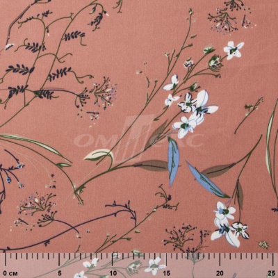 Плательная ткань "Фламенко" 2.1, 80 гр/м2, шир.150 см, принт растительный - купить в Великом Новгороде. Цена 311.05 руб.