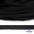 Шнур плетеный d-8 мм плоский, 70% хлопок 30% полиэстер, уп.85+/-1 м, цв.- чёрный - купить в Великом Новгороде. Цена: 735 руб.