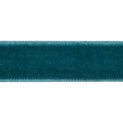 Лента бархатная нейлон, шир.12 мм, (упак. 45,7м), цв.65-изумруд - купить в Великом Новгороде. Цена: 392 руб.