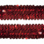 Тесьма с пайетками 3, шир. 30 мм/уп. 25+/-1 м, цвет красный - купить в Великом Новгороде. Цена: 1 087.39 руб.