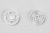 Кнопки пришивные пластиковые 11,5 мм, блистер 24шт, цв.-прозрачные - купить в Великом Новгороде. Цена: 59.44 руб.