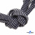 Шнурки #107-07, плоские 130 см, двухцветные цв.серый/чёрный - купить в Великом Новгороде. Цена: 23.03 руб.